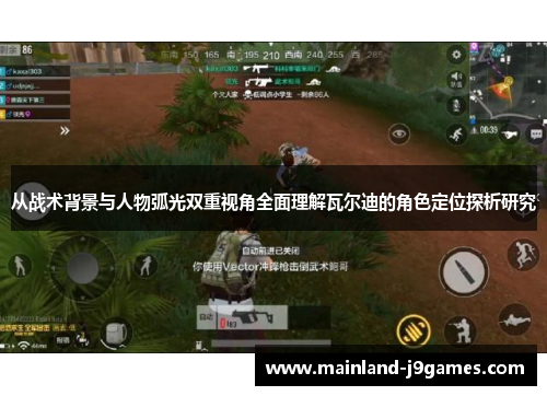 从战术背景与人物弧光双重视角全面理解瓦尔迪的角色定位探析研究