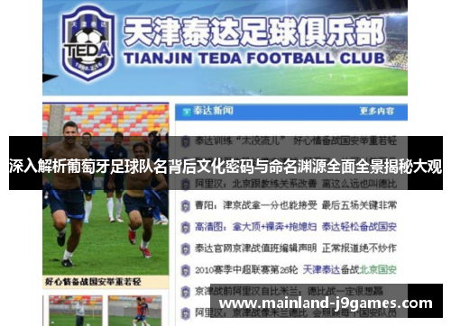 深入解析葡萄牙足球队名背后文化密码与命名渊源全面全景揭秘大观